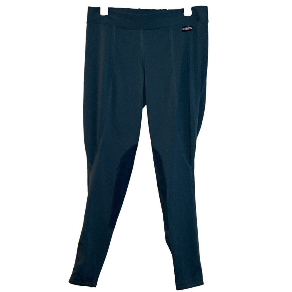 Kerrits Women’s Size XL Blue Riding Pants Tights Knee Patch Breeches